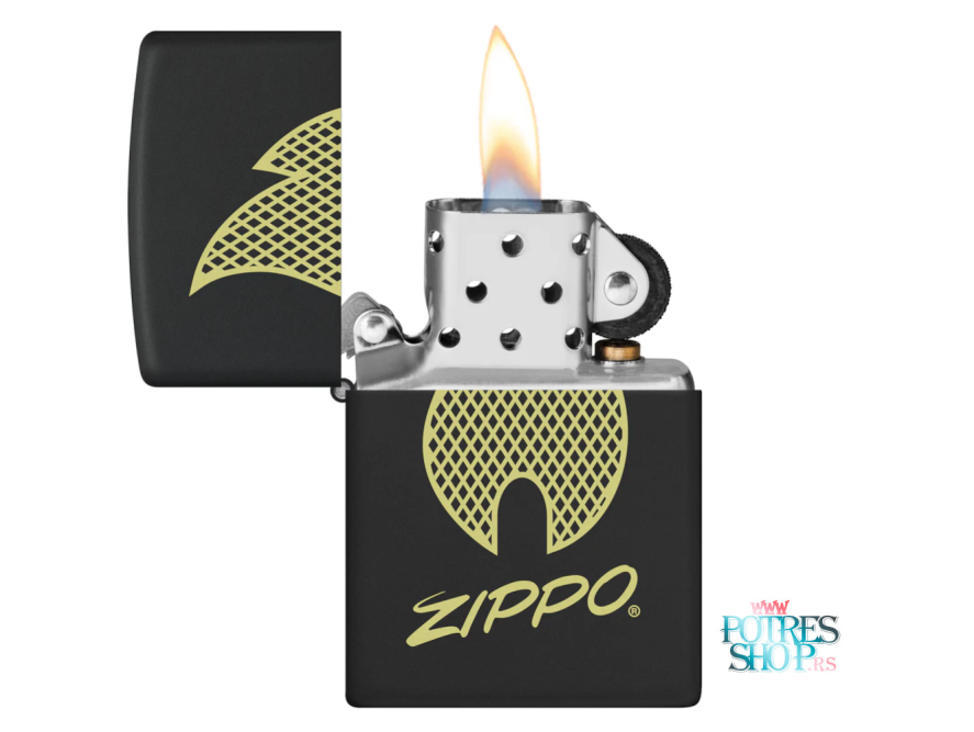 ZIPPO UPALJAC 29686 218PF18 SCRIPT LOGO DESIGN