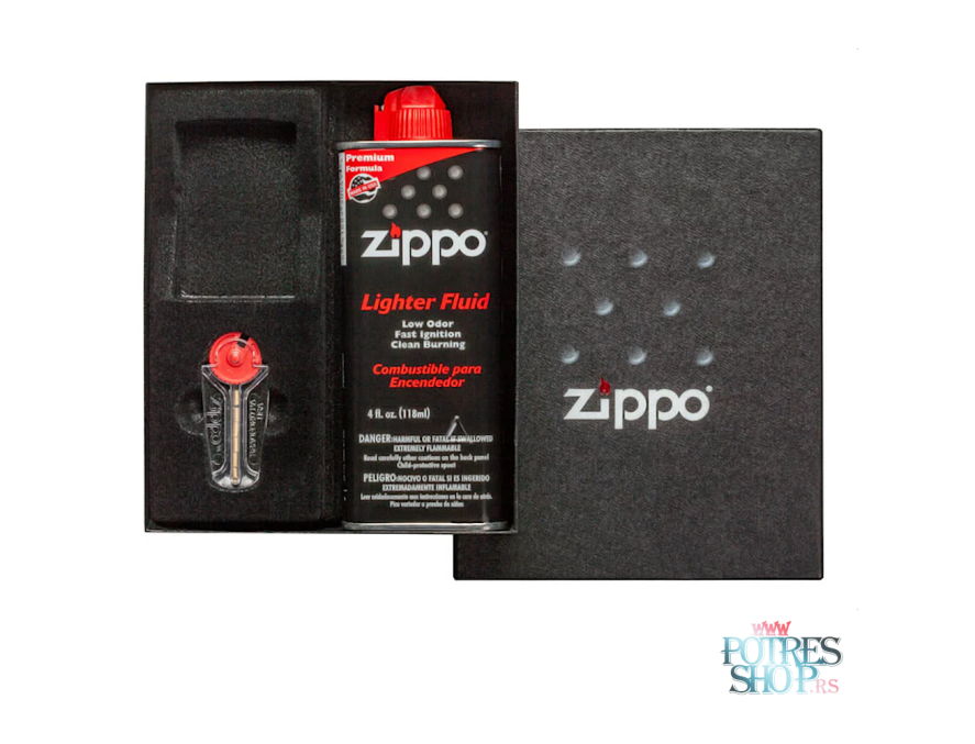 ZIPPO POKLON SET BENZIN-KREMEN